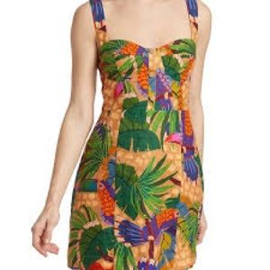 NWT Farm Rio Sand Painted Toucans Dress Size Medium